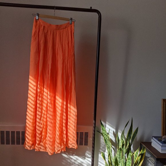 Charlie Jade Pleated Chiffon Maxi Skirt - Picture 1 of 3